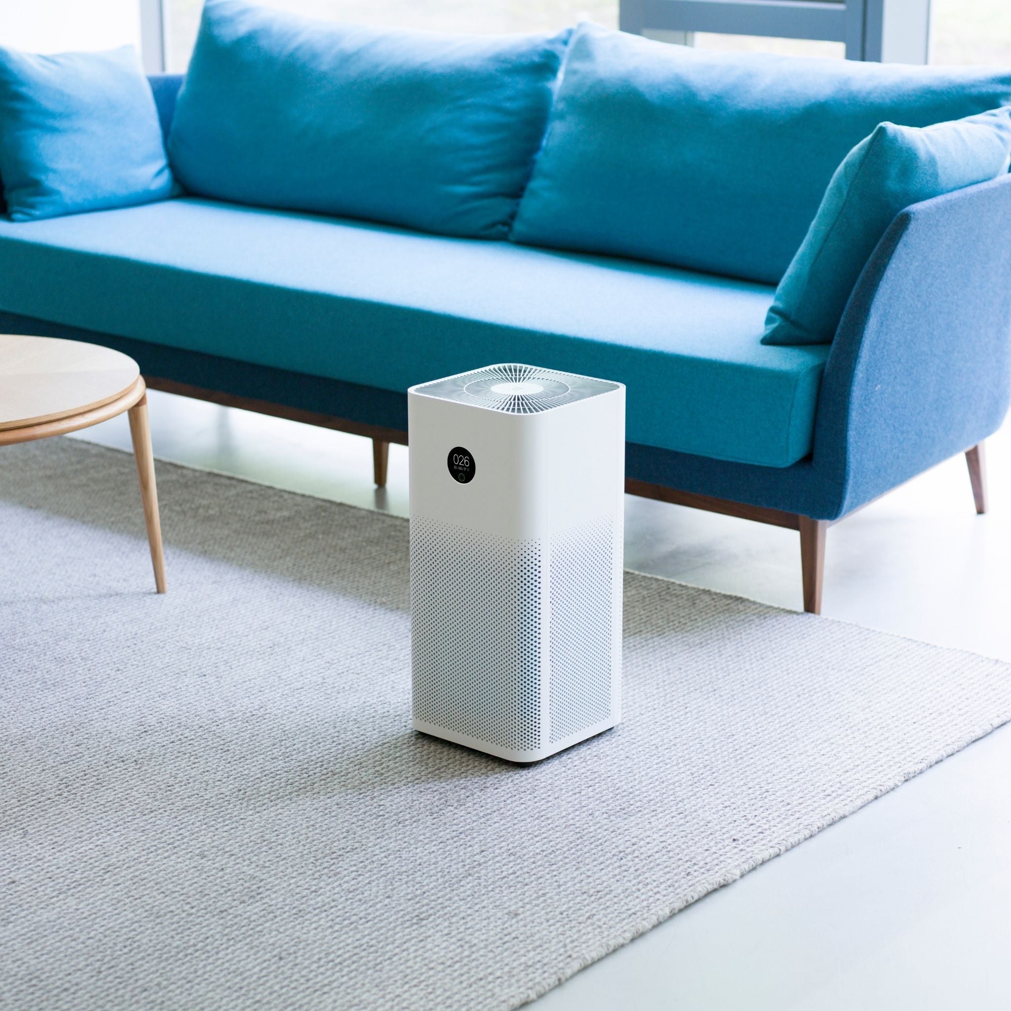 Your Air, Inc.™ - Mi Air Purifier 3H - True HEPA Smart Purifier | Blue Sofa